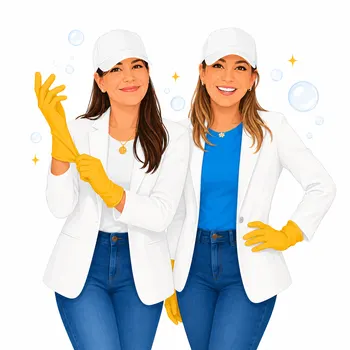 Equipo de Luxors Cleaning con guantes listos para trabajar