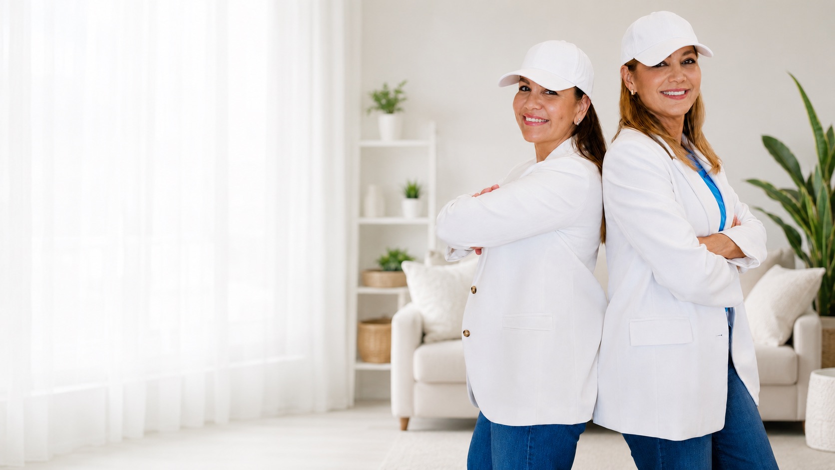 Luxors Cleaning team member cleaning a Houston home